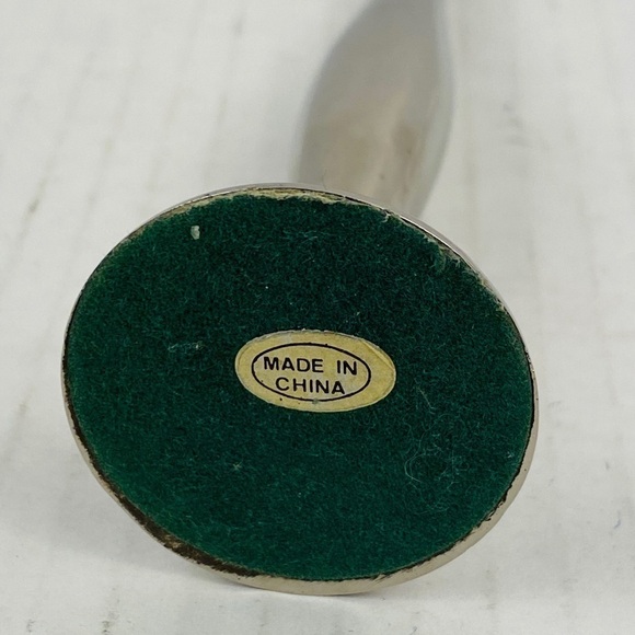 Silver vase Bud vase silver tone slim curved thin flower flowers floral - Picture 9 of 11